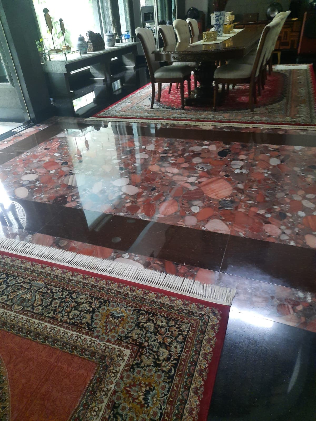 Proses pengerjaan poles lantai granit Cibubur — Kahuripan Poles Lantai